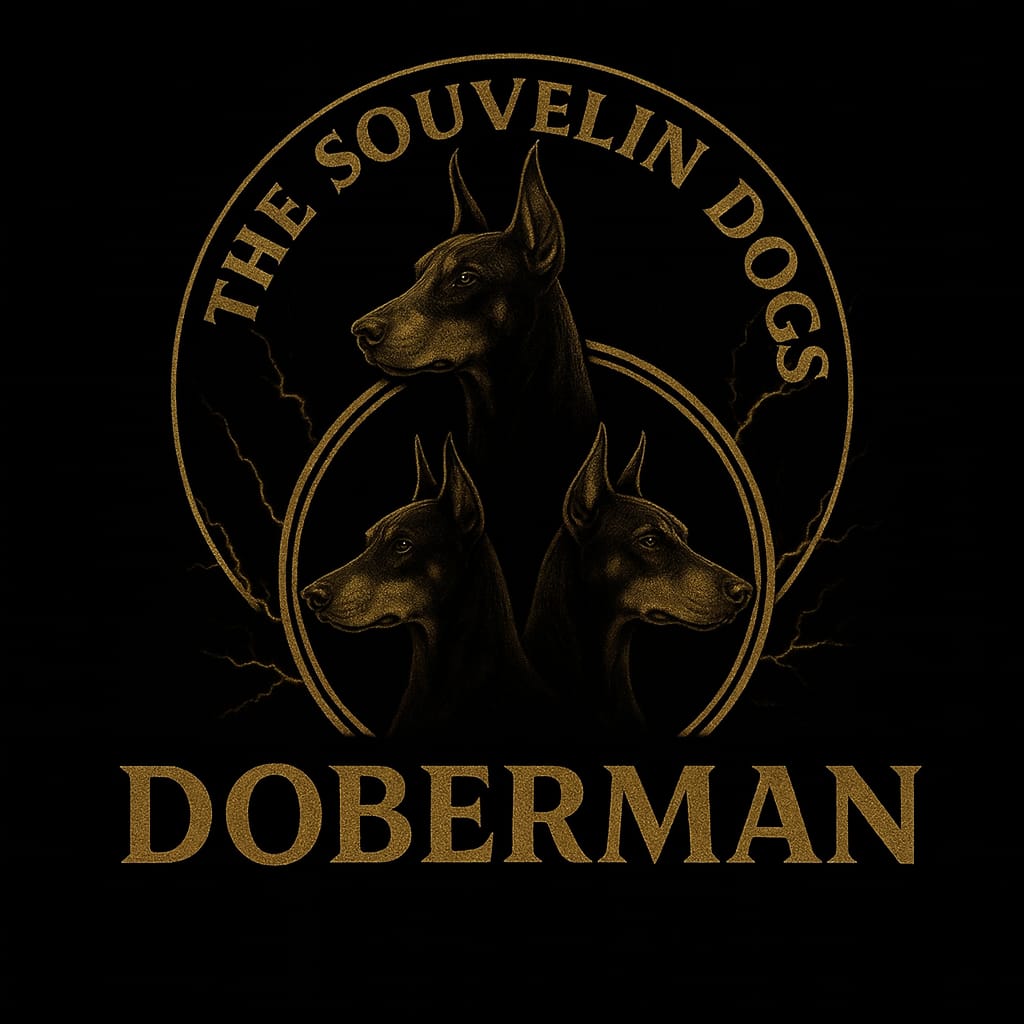 Logotipo Souvelin Dogs Doberman